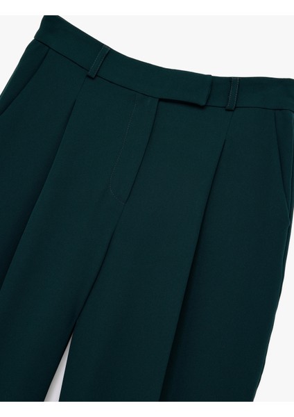 Cepli Pile Detaylı Yüksek Bel Palazzo Pantolon modelleri