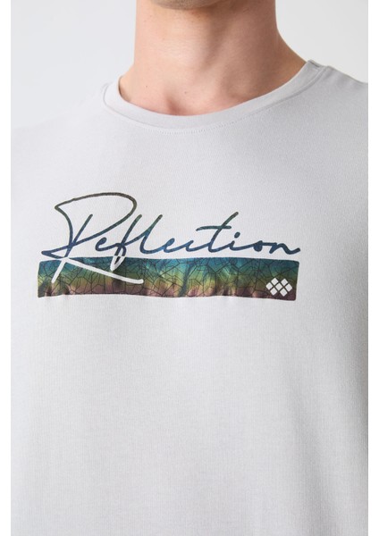 Taş Pamuklu Kalın Yumuşak Dokulu Oversize Fit Baskılı Erkek T-Shirt - 88334 modelleri