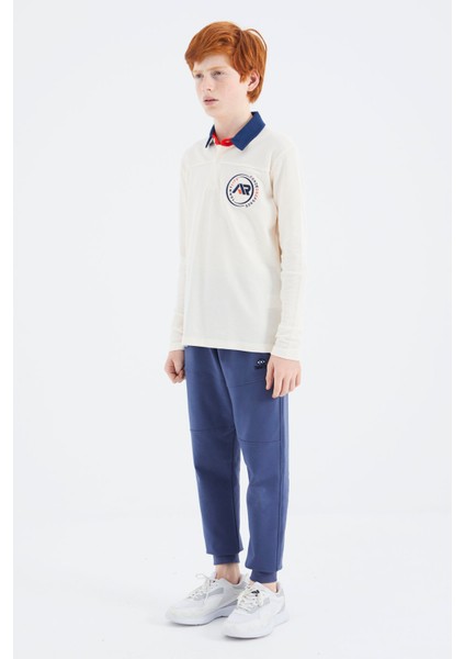 Ekru Polo Yaka Erkek Çocuk T-Shirt - 11172 modelleri