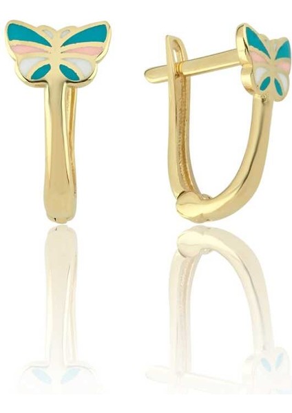 Mineli Kelebek J Çocuk Küpesi fiyatları