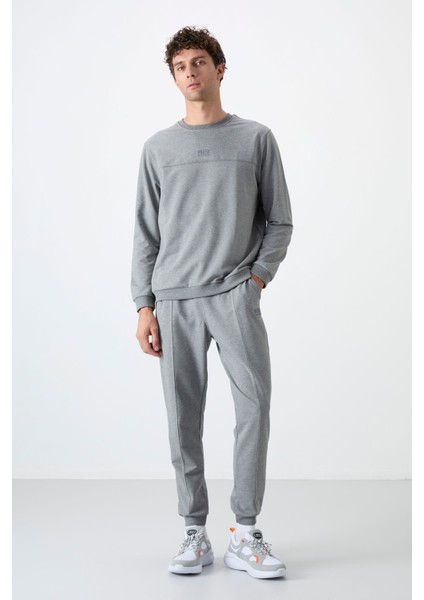 Keith Gri Melanj Basic Erkek Eşofman Takım - 85231