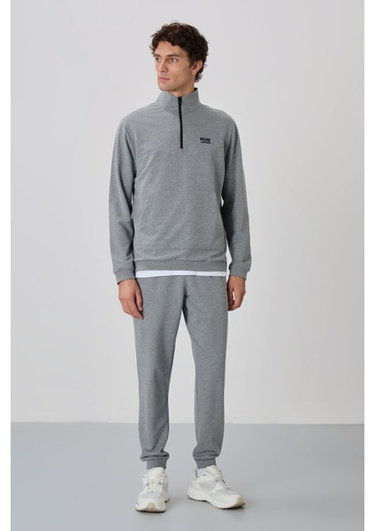 Herbert Gri Melanj Dik Yaka Eşofman Takım - 85233 modelleri