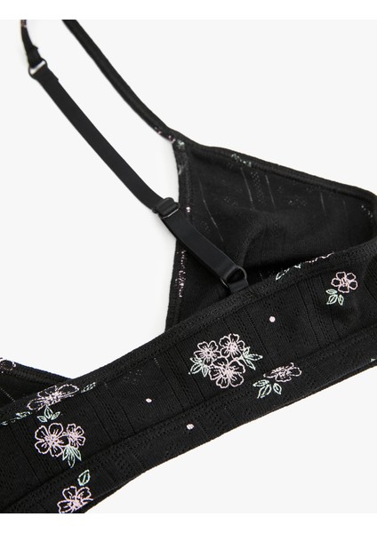 Balensiz Dolgusuz Pamuklu Çiçekli Sütyen fiyatları