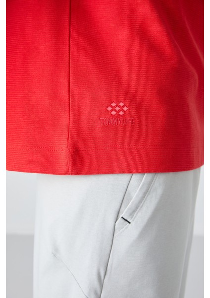 Fiesta Pamuklu Kalın Yüzeyi Dokulu Oversize Fit Basic Erkek T-Shirt - 88335 modelleri