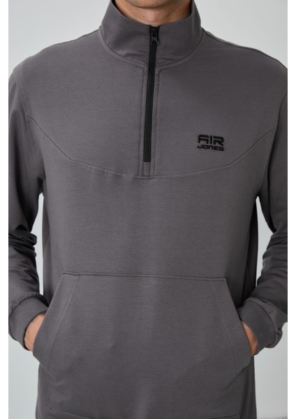 Herbert Koyu Gri Dik Yaka Eşofman Takım - 85233 fırsatları