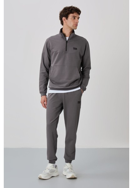 Herbert Koyu Gri Dik Yaka Eşofman Takım - 85233 indirimleri