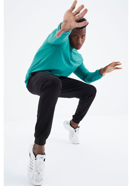 Keith Deniz Yeşili - Siyah Basic Erkek Eşofman Takım - 85231