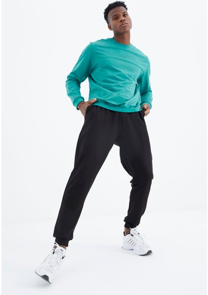 Keith Deniz Yeşili - Siyah Basic Erkek Eşofman Takım - 85231 fırsatları