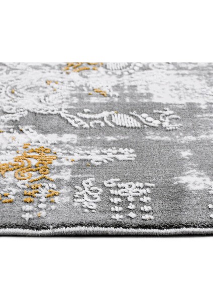 Kalani Modern Gri Pamuk Kare Modern Desenli Akrilik Hav Vermeyen Leke Tutmayan Kolay Temizlenen Yumuşak Makine Salon Yolluk Mutfak Halı modelleri