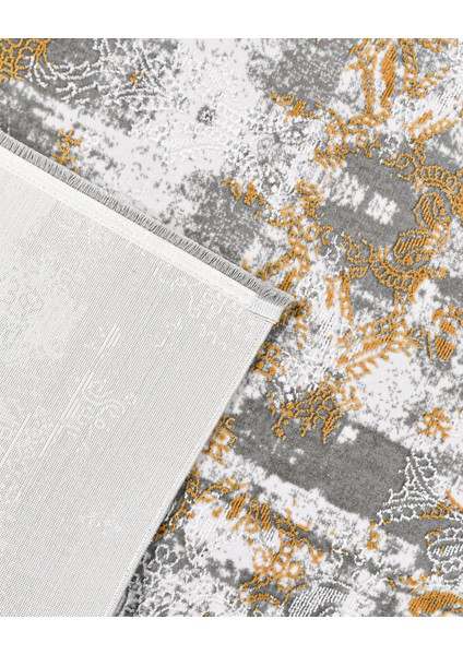 Kalani Modern Gri Pamuk Kare Modern Desenli Akrilik Hav Vermeyen Leke Tutmayan Kolay Temizlenen Yumuşak Makine Salon Yolluk Mutfak Halı fırsatları