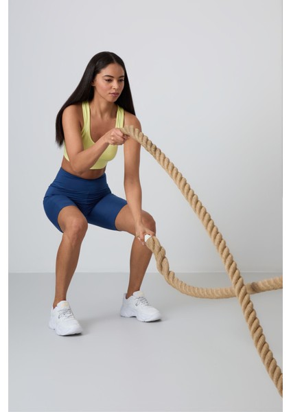 Parlament Polyester Esnek Standart Fit Performans Kadın Biker Tayt - 91012