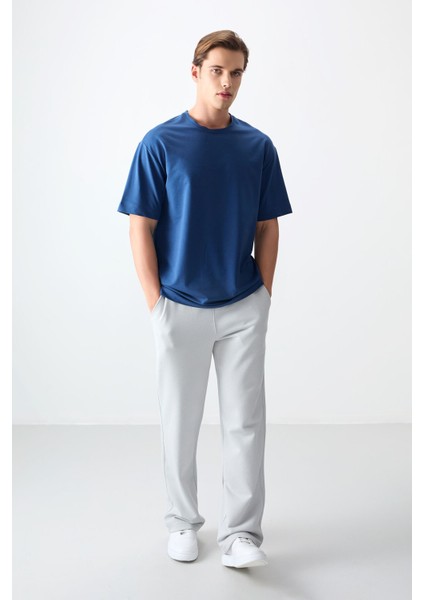 Parlament Pamuklu Kalın Yumuşak Dokulu Oversize Fit Basic Erkek T-Shirt - 88377 fiyatları