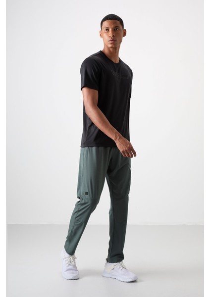 Haki Polyester İnce Yumuşak Comfort Fit Erkek Eşofman Alt - 82120 fiyatları