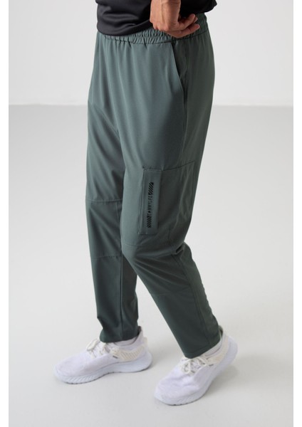 Haki Polyester İnce Yumuşak Comfort Fit Erkek Eşofman Alt - 82120 indirimleri