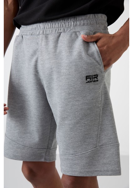 Amos Gri Melanj Baskılı Erkek Şort - 81246 modelleri