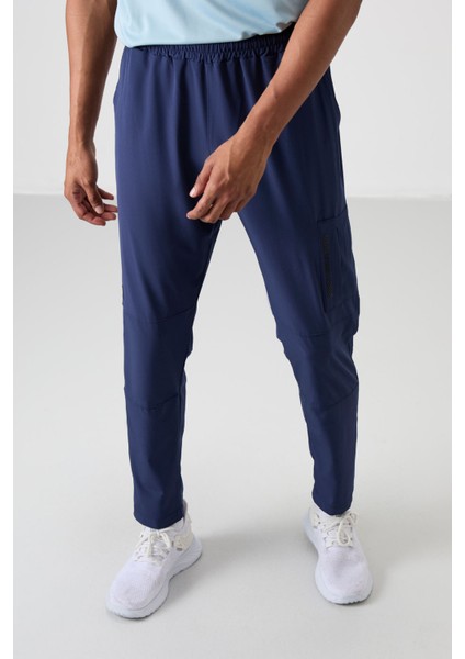 İndigo Polyester İnce Yumuşak Comfort Fit Erkek Eşofman Alt - 82120 fırsatları