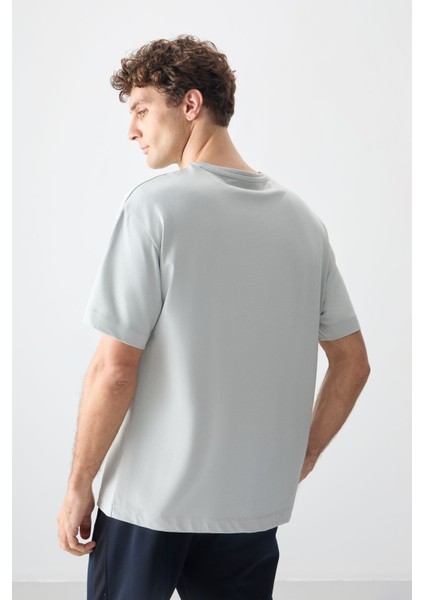 Taş %100 Pamuk Kalın Yumuşak Dokulu Oversize Fit Basic Erkek T-Shirt - 88353 indirimleri