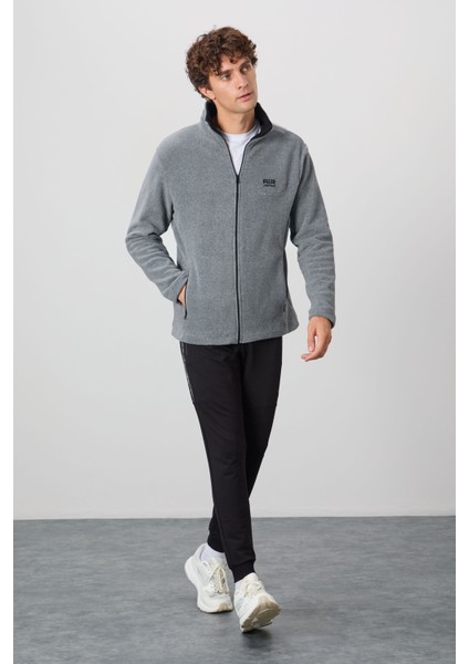 Hardy Gri Melanj Standart Kalıp Polar Erkek Sweatshirt - 88299 fırsatları