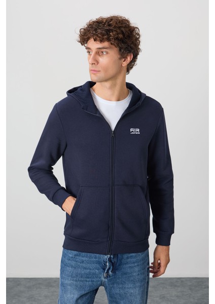 Hector Lacivert Şardonlu Erkek Sweatshirt - 88139 fırsatları