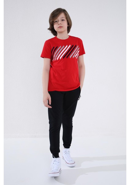 Lacivert Fermuarlı Standart Fit İnce Erkek Çocuk Eşofman Alt - 64042 fiyatları