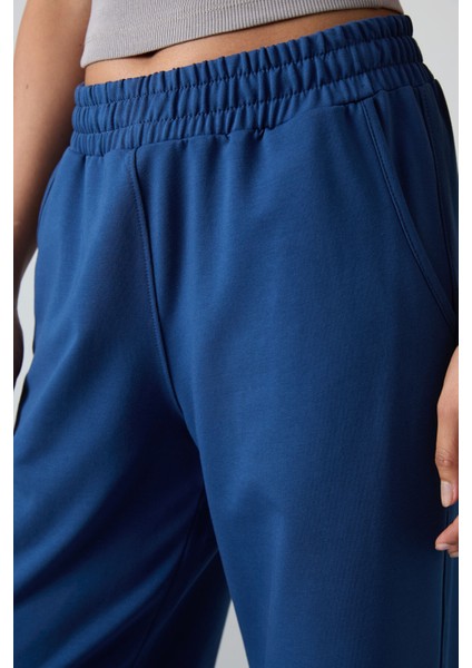 Parlament Yüksek Bel Cepli Rahat Form Geniş Paça Kadın Eşofman Alt - 94567 modelleri