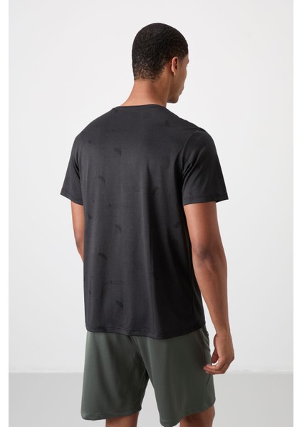 Tommy Life Siyah Polyester Nefes Alan Jakarlı Ince Esnek Standart Fit Erkek Performans T-Shirt - 88397 indirimleri