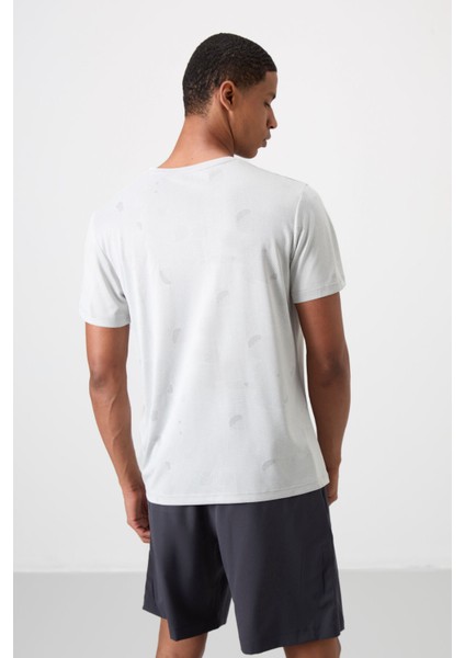 Taş Polyester Nefes Alan Jakarlı İnce Esnek Standart Fit Erkek Performans T-Shirt - 88398 indirimleri
