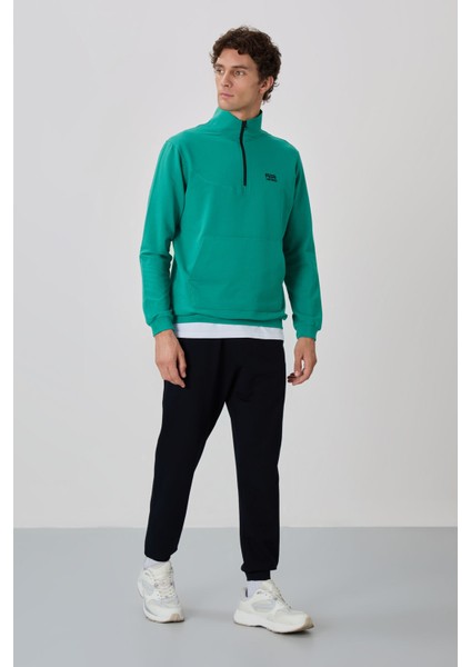 Herbert Deniz Yeşil - Lacivert Dik Yaka Eşofman Takım - 85233 indirimleri