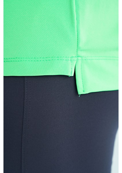 Neon Yeşil O Yaka Baskı Detaylı Oversize Kısa Kol Kadın T-Shirt - 97263 indirimleri