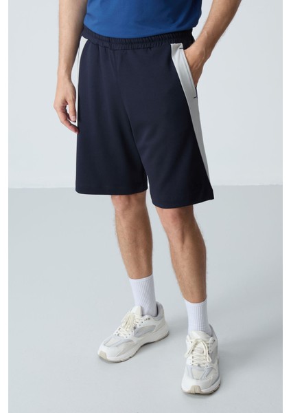 Lacivert Pamuklu Kalın Yumuşak Dokulu Standart Fit Basic Erkek Şort - 81280 fiyatları