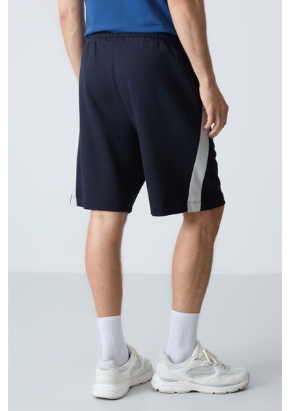 Lacivert Pamuklu Kalın Yumuşak Dokulu Standart Fit Basic Erkek Şort - 81280 indirimleri