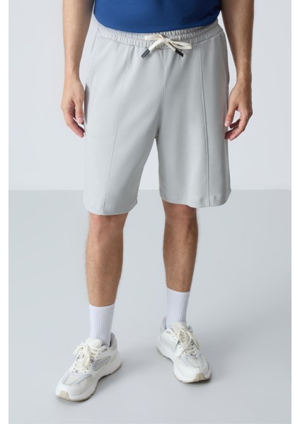 Taş Pamuklu Kalın Yumuşak Dokulu Standart Fit Basic Erkek Şort - 81277