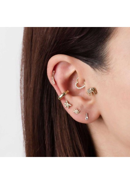 Taşlı Kalp Helix Piercing fiyatları
