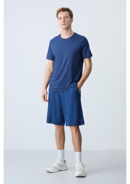 Parlament Pamuklu Kalın Yumuşak Dokulu Standart Fit Basic Erkek Şort - 81277