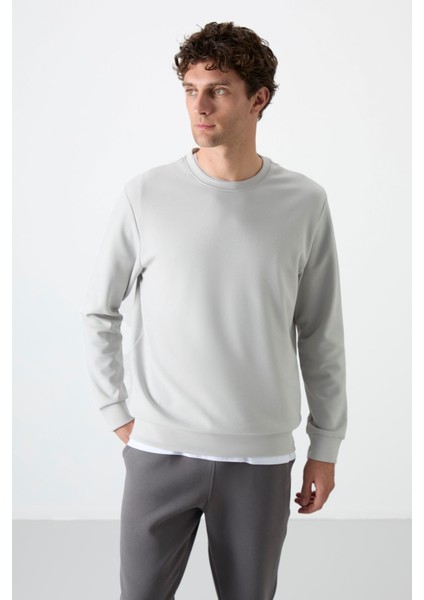 Taş Basic O Yaka Rahat Form Erkek Sweatshirt - 88053 fırsatları