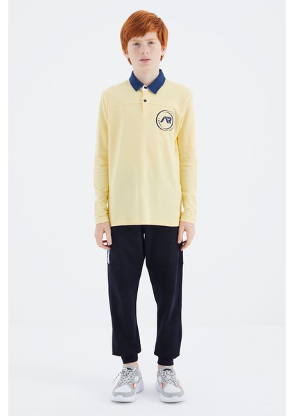 Sarı Polo Yaka Erkek Çocuk T-Shirt - 11172 modelleri