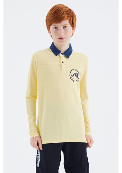 Sarı Polo Yaka Erkek Çocuk T-Shirt - 11172 fırsatları