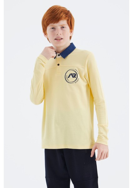 Sarı Polo Yaka Erkek Çocuk T-Shirt - 11172 indirimleri