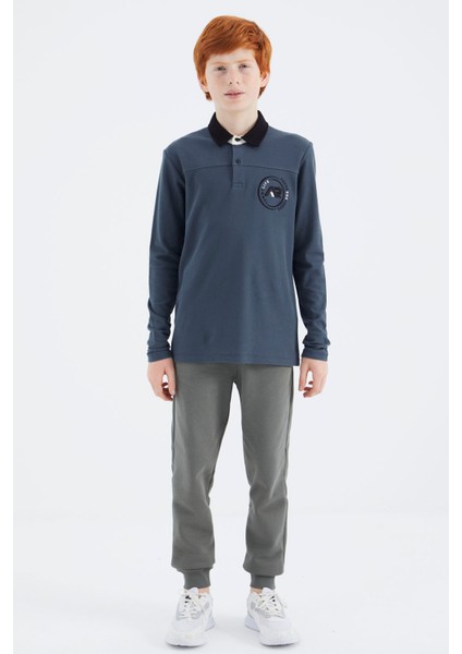 Orman Yeşili Polo Yaka Erkek Çocuk T-Shirt - 11172 fırsatları