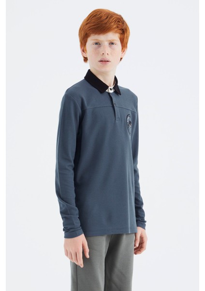 Orman Yeşili Polo Yaka Erkek Çocuk T-Shirt - 11172 indirimleri