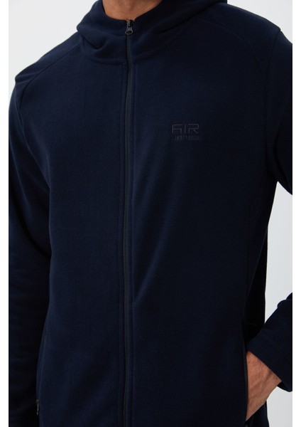 Connell Lacivert Rahat Kalıp Polar Erkek Sweatshirt - 88313 fiyatları