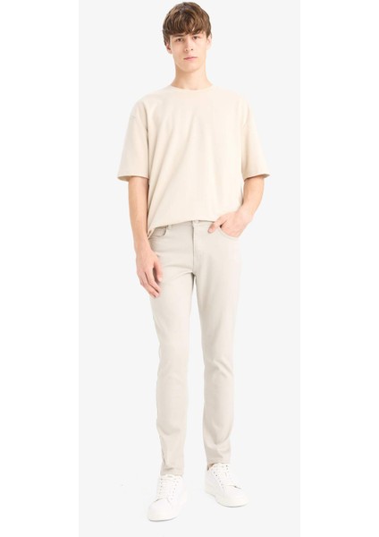 %100 Pamuk Pedro Slim Fit Dar Kalıp Normal Bel Dar Paça Jean Pantolon F9796AX25AU fiyatları