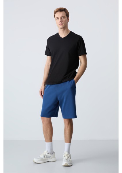 Parlament Pamuklu Kalın Yumuşak Dokulu Standart Fit Basic Erkek Şort - 81275 indirimleri
