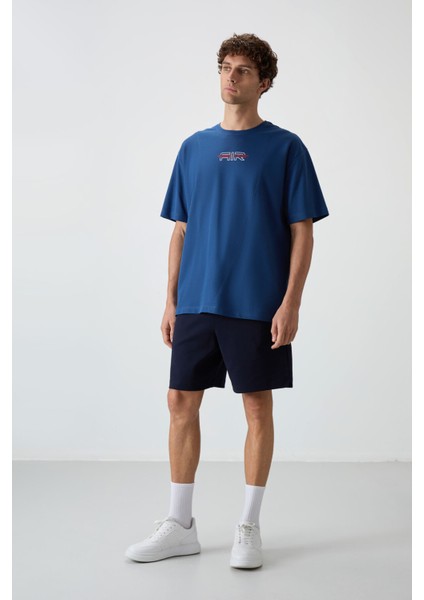 Lacivert Pamuklu Kalın Yumuşak Dokulu Comfort Fit Basic Erkek Şort - 81274 fiyatları