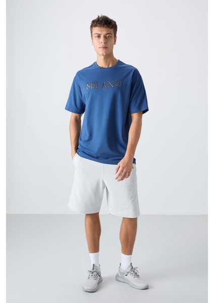 Parlament Pamuklu Kalın Yumuşak Dokulu Oversize Fit Baskılı Erkek T-Shirt - 88345 fiyatları