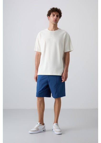 Parlament Pamuklu Kalın Yumuşak Dokulu Comfort Fit Basic Erkek Şort - 81261