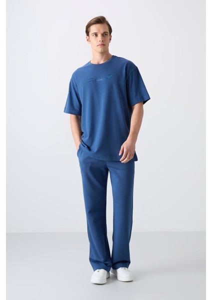 Parlament Pamuklu Kalın Yumuşak Dokulu Oversize Fit Baskılı Erkek T-Shirt - 88330 fiyatları