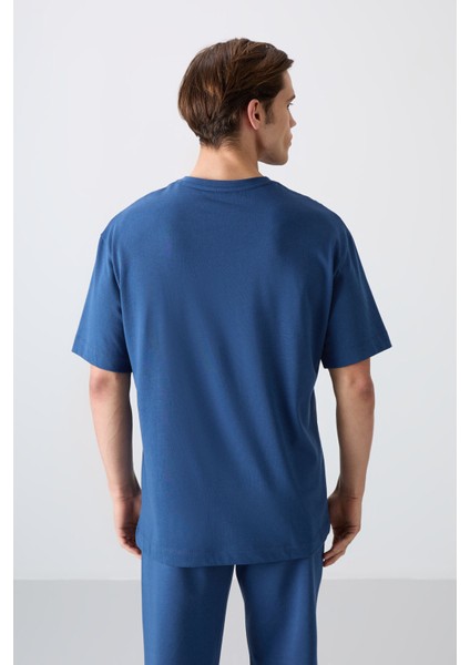 Parlament Pamuklu Kalın Yumuşak Dokulu Oversize Fit Baskılı Erkek T-Shirt - 88330 indirimleri