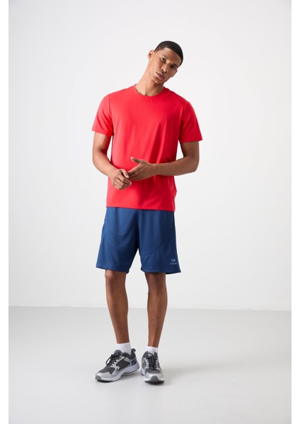 Kırmızı Polyester Nefes Alan Dokulu İnce Esnek Standart Fit Erkek Performans T-Shirt - 88388 fiyatları