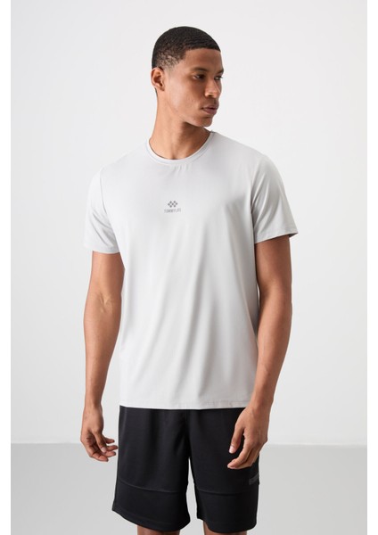Taş Polyester Nefes Alan Dokulu İnce Esnek Standart Fit Erkek Performans T-Shirt - 88387 fırsatları